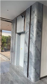 Bruce Grey Marble Slab & Tiles For Flooring