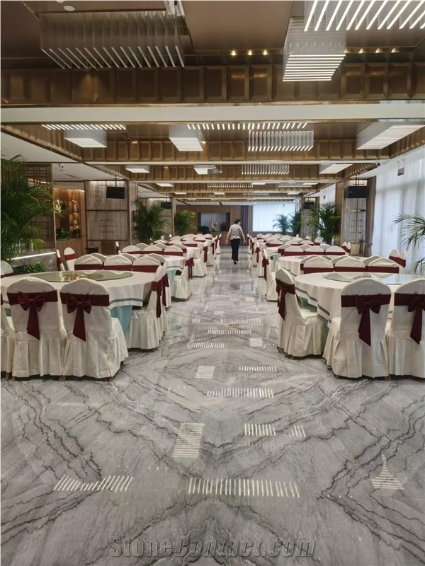 Bruce Grey Marble Slab & Tiles For Flooring
