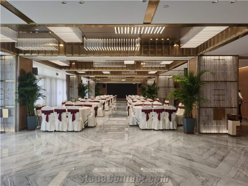 Bruce Grey Marble Slab & Tiles For Flooring