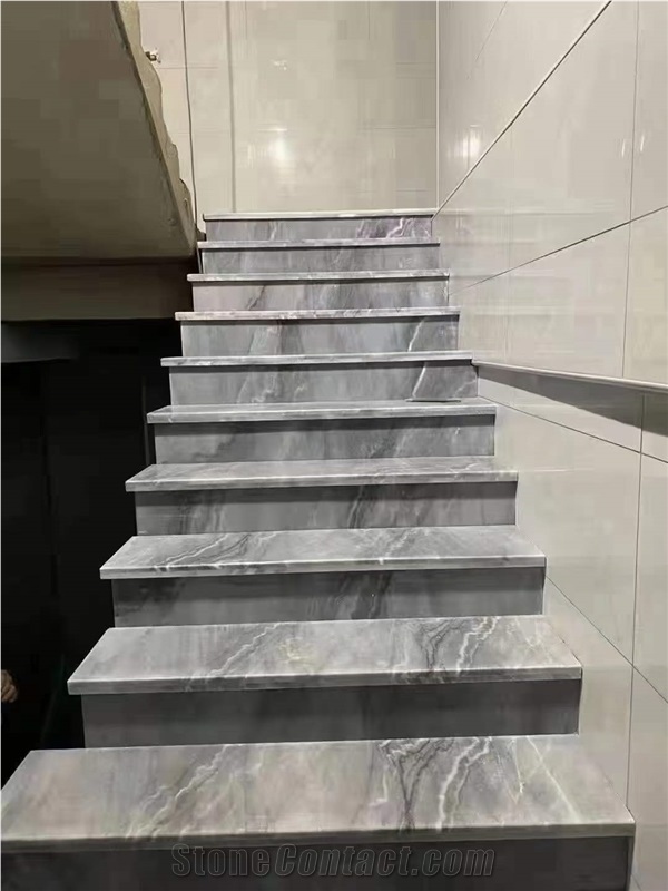Bruce Grey Marble Slab & Tiles For Flooring