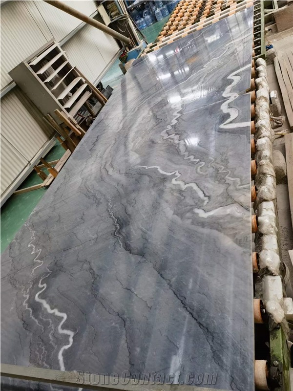 Bruce Grey Marble Slab & Tiles For Flooring