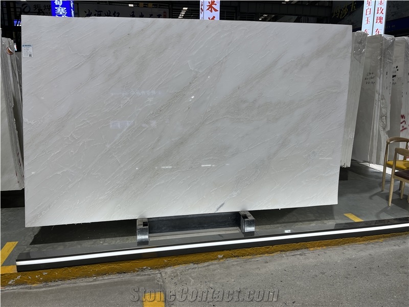 Crystal Bianco Milan Marble Jade White Slabs Wall Tiles
