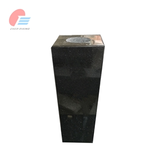 India Black Granite Guitar Shaped Engraved Tombstone