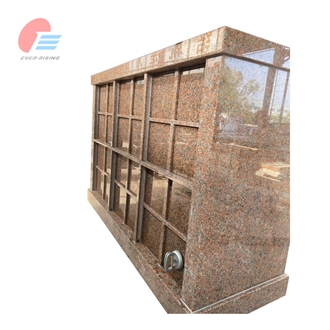 Maple Red Granite 48 Niche Double Sided Columbarium