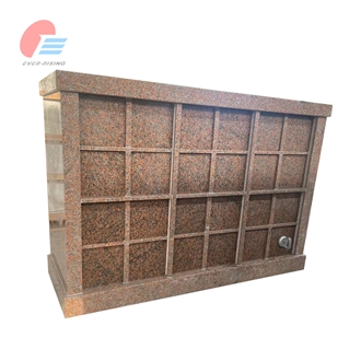 Maple Red Granite 48 Niche Double Sided Columbarium