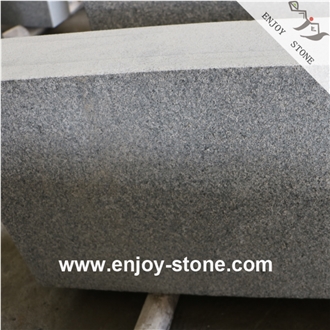China Flamed G654 Sesame Grey Kerbstone For Roadside/Walkway