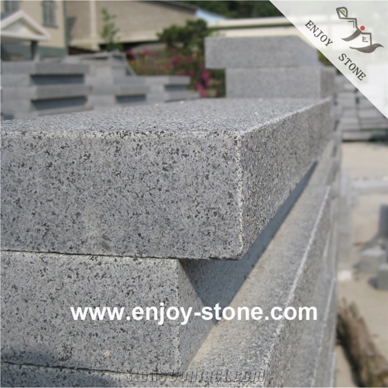 G654 Flamed Sesame Grey Granite Tiles For Flooring