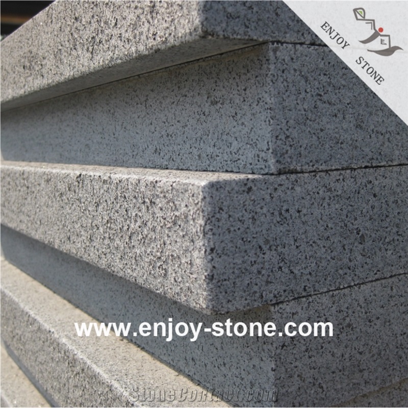 G654 Flamed Sesame Grey Granite Tiles For Flooring