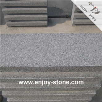 G654 Flamed Sesame Grey Granite Tiles For Flooring