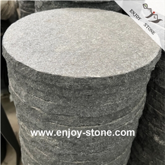 G684  Tiles Black Pearl Basalt Flamed