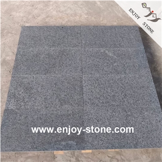 G684  Tiles Black Pearl Basalt Flamed