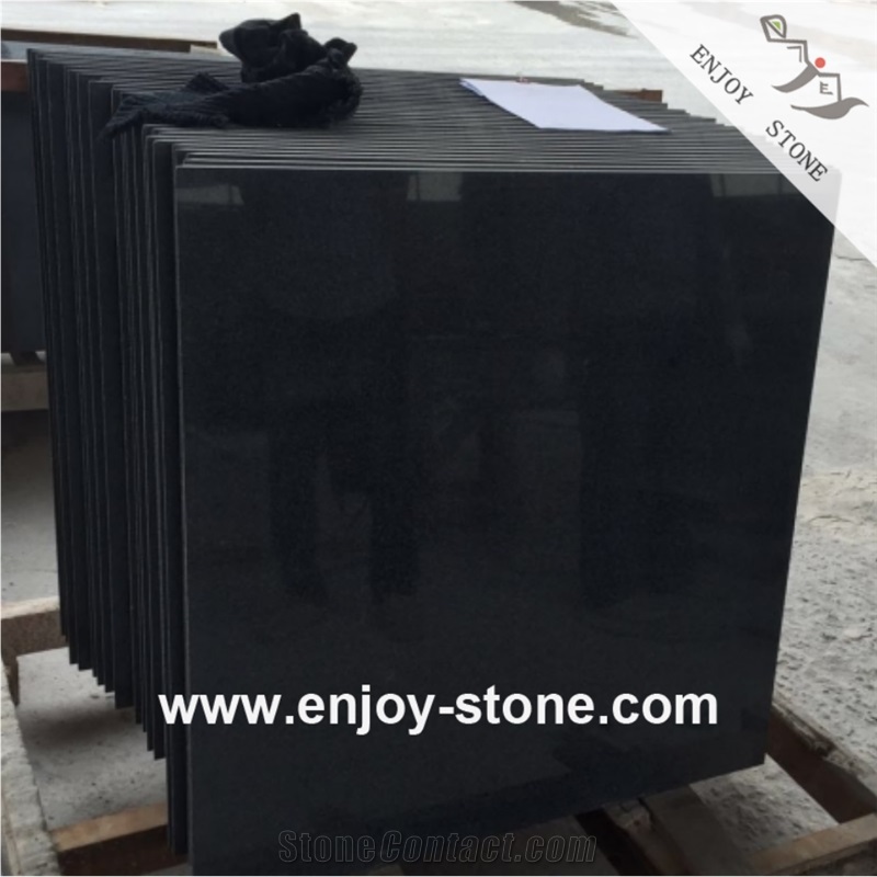 Polished G654 Sesame Dark Grey Slabs For Walls/Countertops