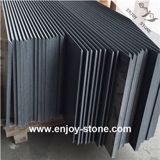 Polished G654 Sesame Dark Grey Slabs For Walls/Countertops