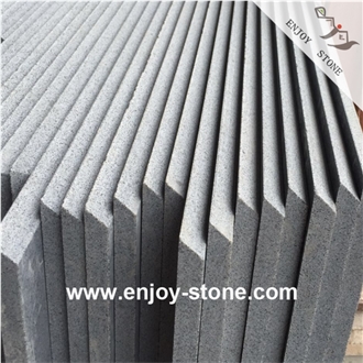 Polished G654 Sesame Dark Grey Slabs For Walls/Countertops
