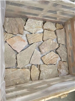 Crazy Hardscape Stone Wall Cladding Panels Slate Interlocking