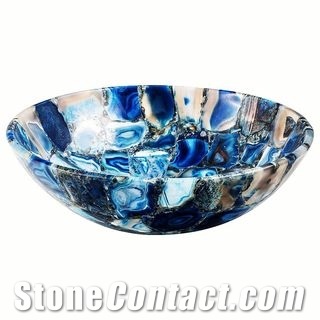 Semi-Precious Stone Wash Basin