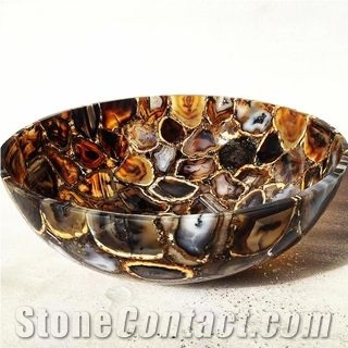 Semi-Precious Stone Wash Basin