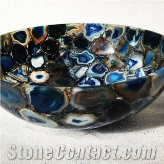 Semi-Precious Stone Wash Basin