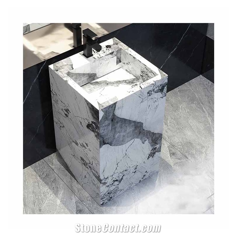 Sintered Stone  Pedestal Basin