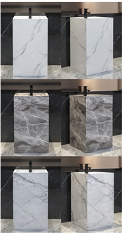 Sintered Stone  Pedestal Basin