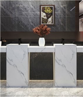 Sintered Stone  Pedestal Basin