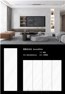 White Wall Sintered Stone Slabs For Hotel Project