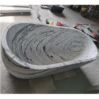 Carrara White Marble Free Standing Bathtubs