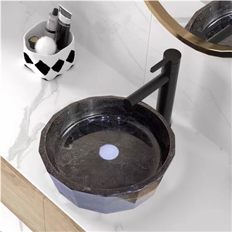 China Blue Limestone Art Sinks