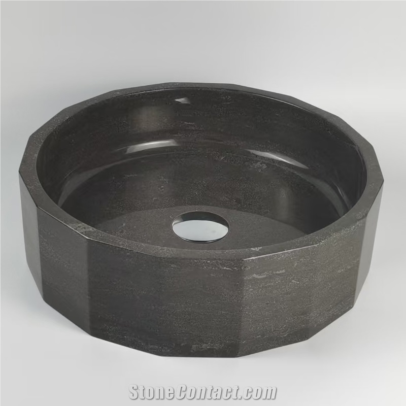 China Blue Limestone Art Sinks