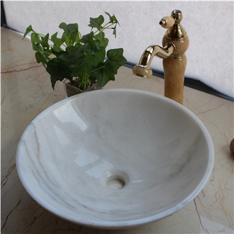 China Guangxi White Round Washbasin 42X42X14CM