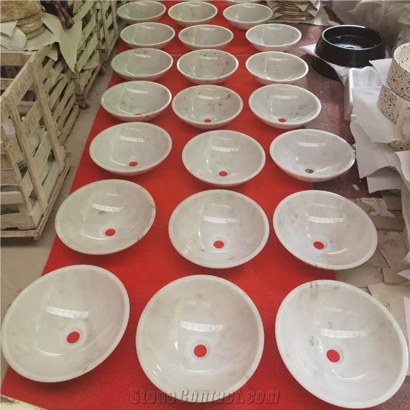 China Guangxi White Round Washbasin 42X42X14CM
