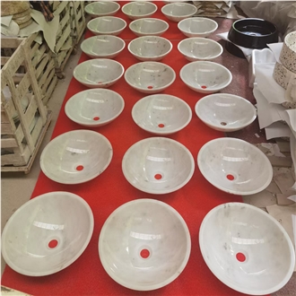 China Guangxi White Round Washbasin 42X42X14CM