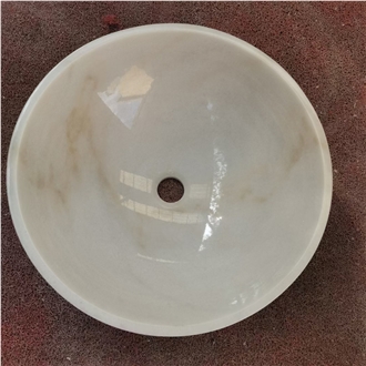 China Guangxi White Round Washbasin 42X42X14CM