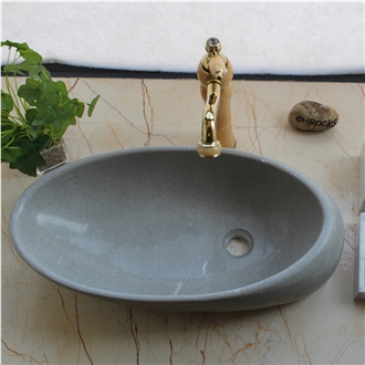 Cinderella Grey Marble Art Oval Sinks Polished Cinderella Grey Marble Art Oval Sinks Polished