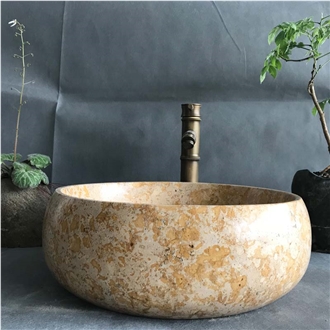 Classica Beige Marble Sink Polished 42X42x14cm