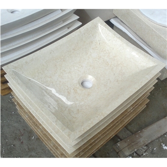 Galala Beige Marble Rectangle Sinks