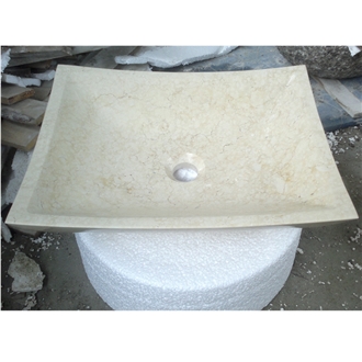 Galala Beige Marble Rectangle Sinks