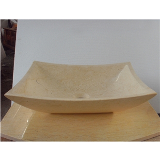 Galala Beige Marble Rectangle Sinks