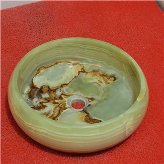 Green Onyx Art Sink 42X42x14cm Polished