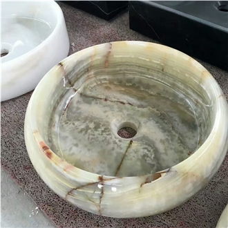 Green Onyx Art Sink 42X42x14cm Polished