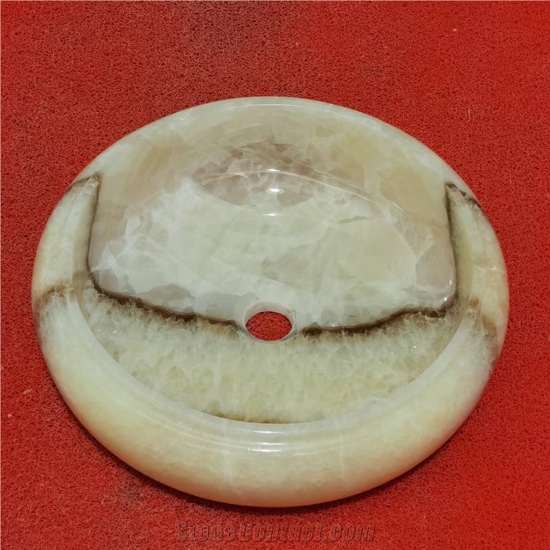 Green Onyx Art Sink 42X42x14cm Polished