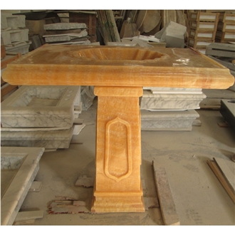 Honey Onyx Free Standing Washbasin Polished