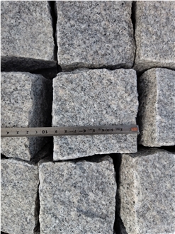 China New G603 Granite White Split  Cube Stone