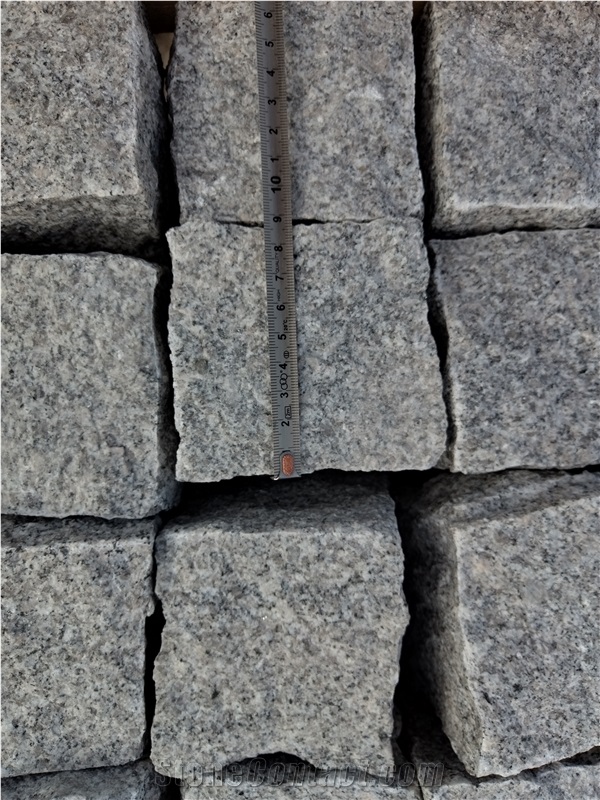 China New G603 Granite White Split  Cube Stone