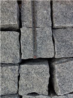 China New G603 Granite White Split  Cube Stone
