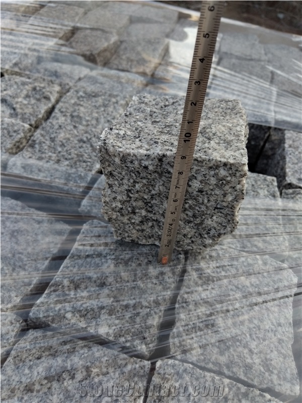 China New G603 Granite White Split  Cube Stone