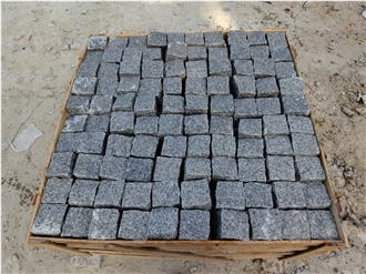 China New G603 Granite White Split  Cube Stone