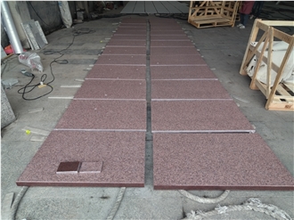 Indian Red Granite Flamed Wall Tiles
