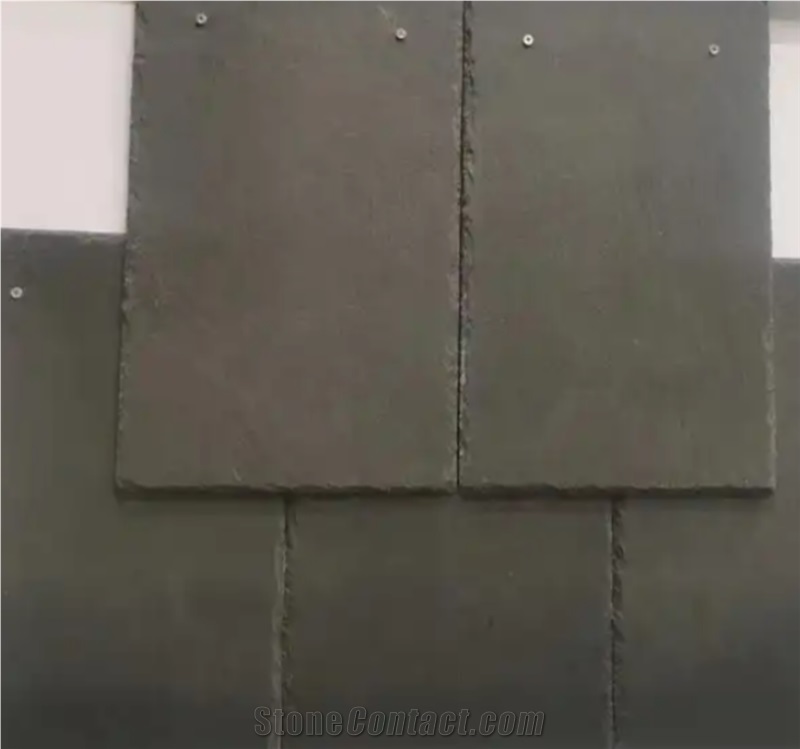 High Quality Natural Black Slate Tiles For Stone Roofing
