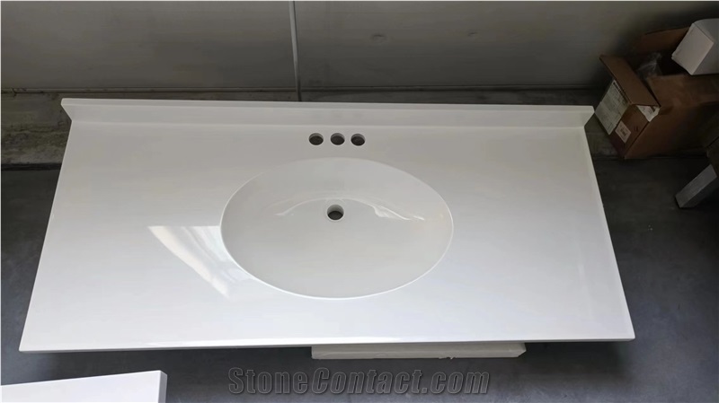 Double Sink Cultured Marble 61X22 Vanity Tops